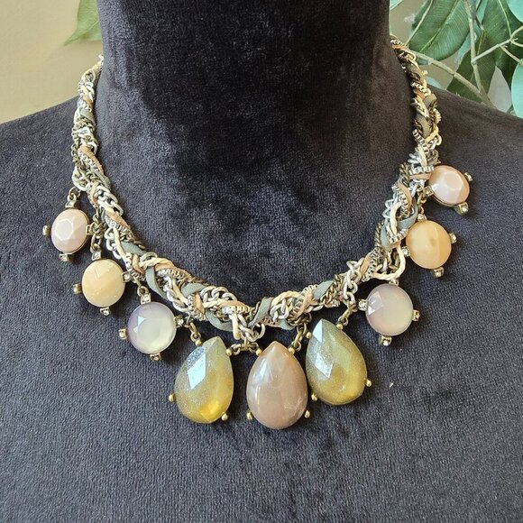 Womens Multicolor Crystal Faceted Beads Necklace Jewelry with Lobster Clasp - Picture 1 of 7